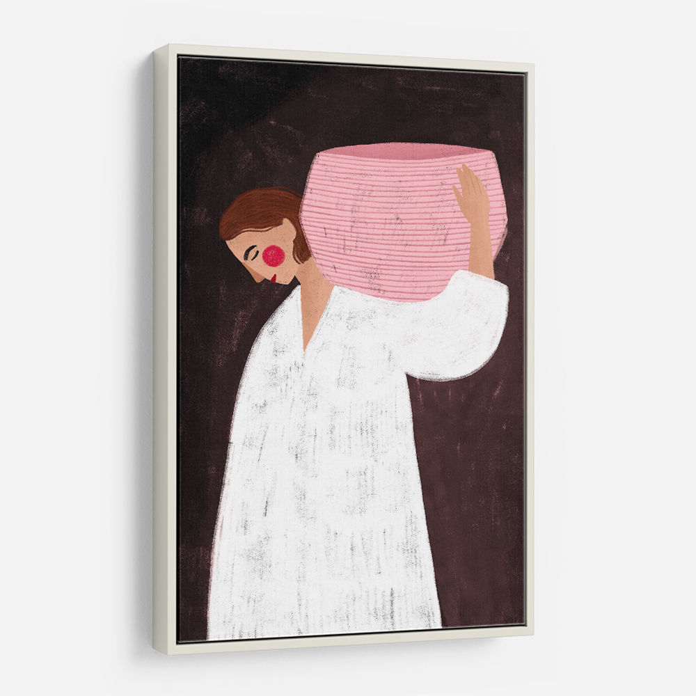 The Woman with the Pink Basket