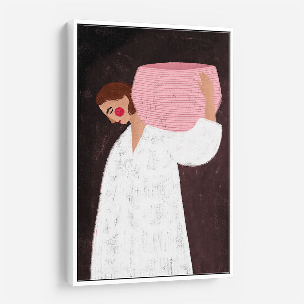 The Woman with the Pink Basket