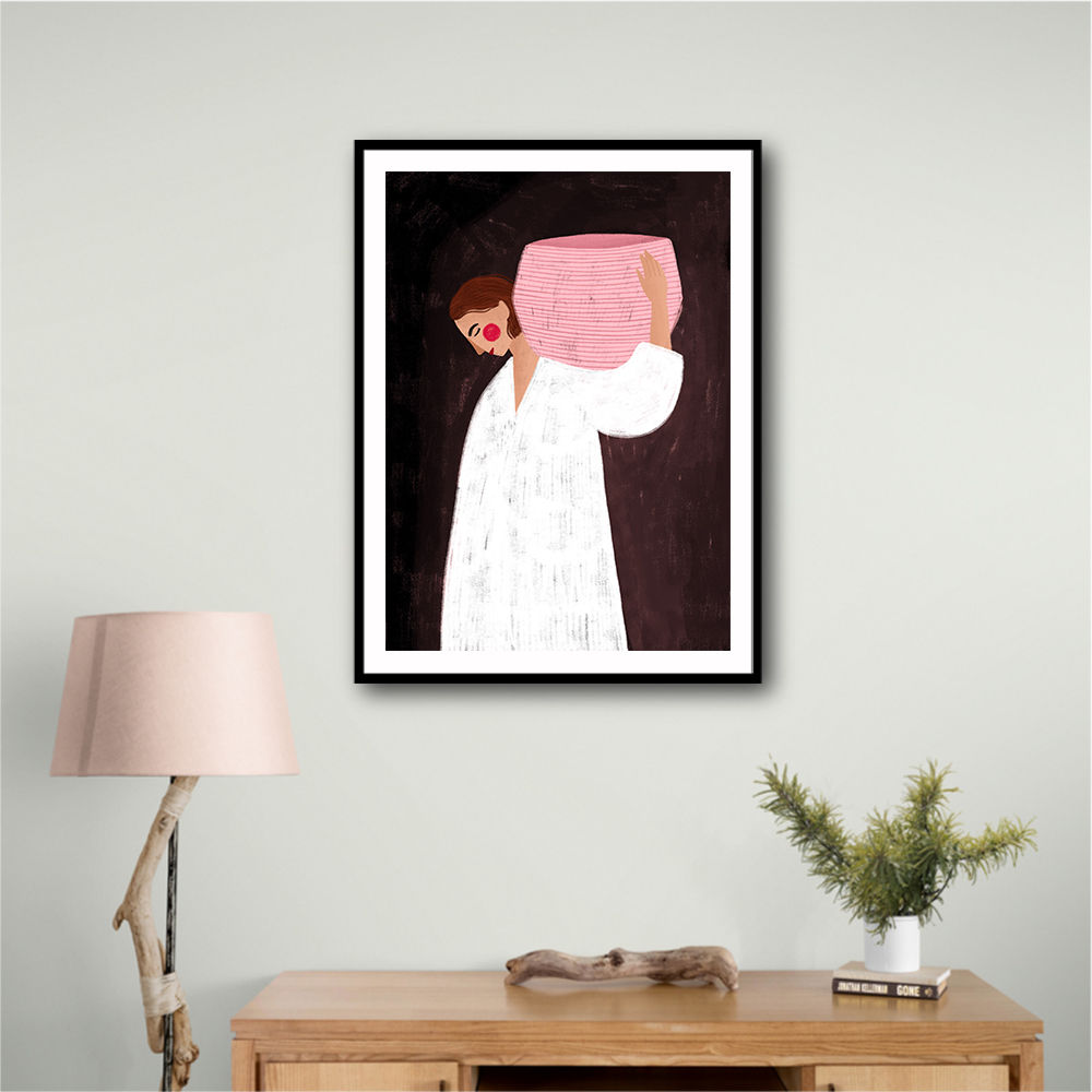 The Woman with the Pink Basket