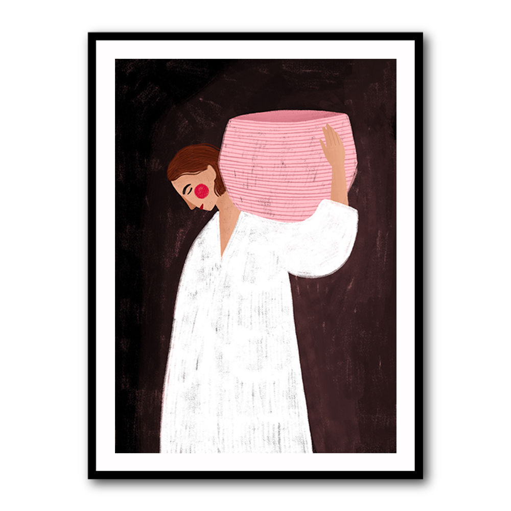 The Woman with the Pink Basket