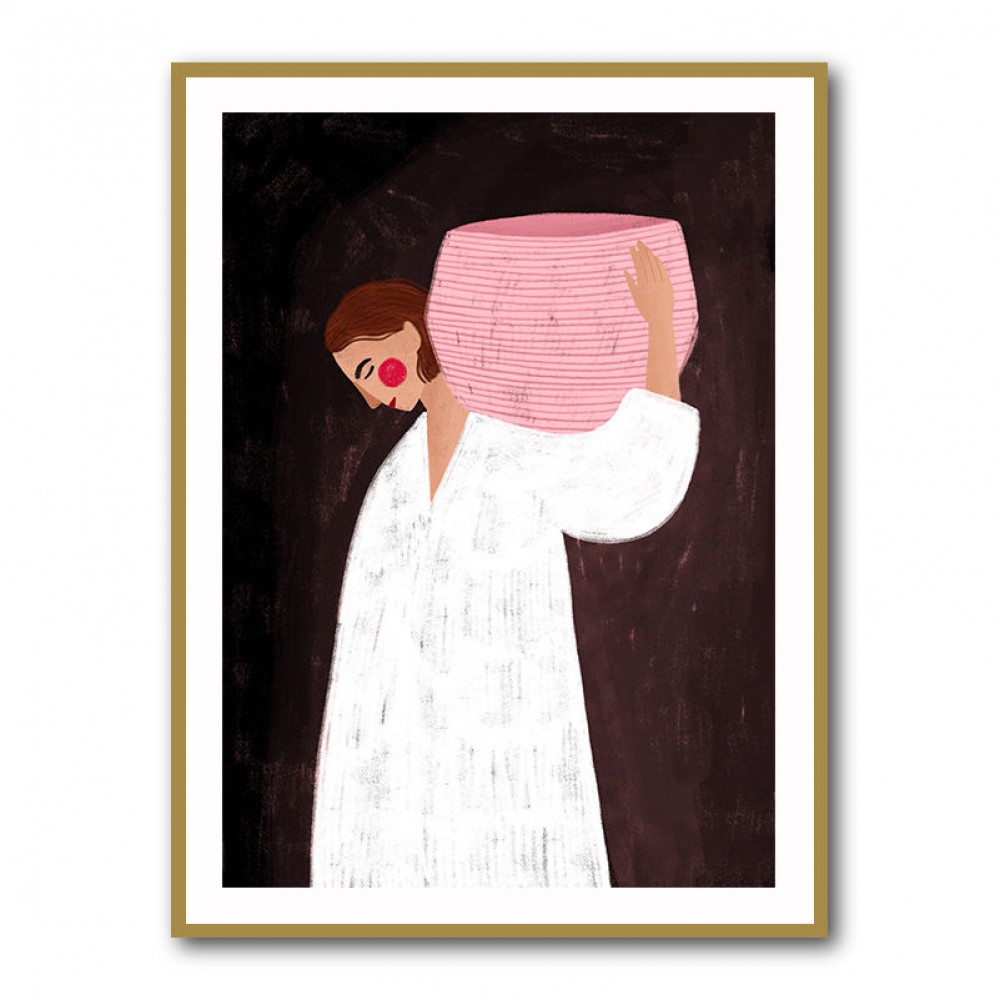 The Woman with the Pink Basket