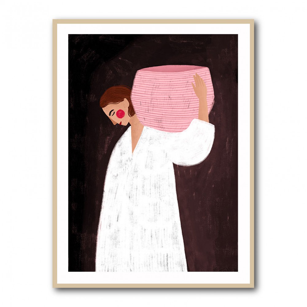 The Woman with the Pink Basket