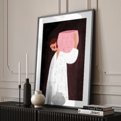 The Woman with the Pink Basket