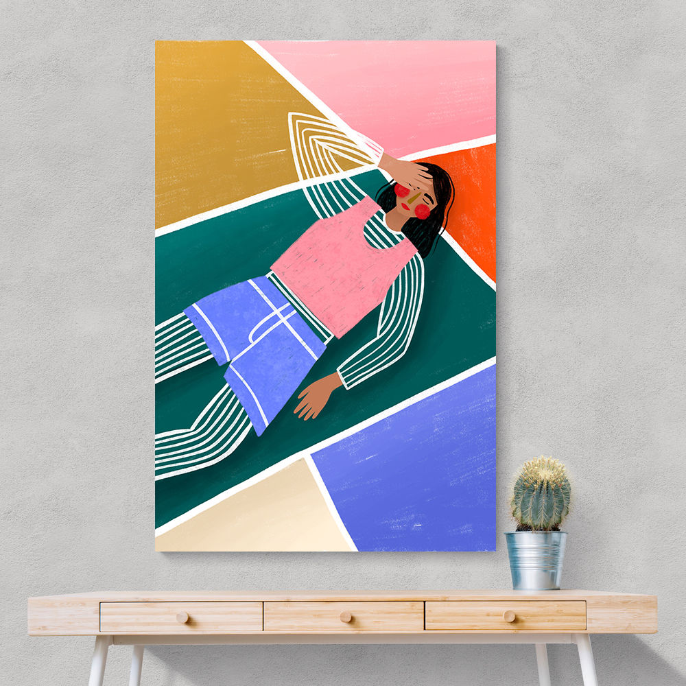 Vibrant Lady Resting