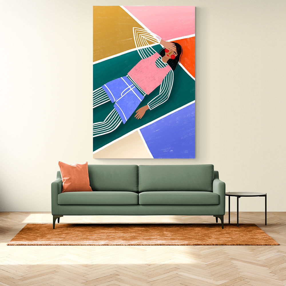 Vibrant Lady Resting