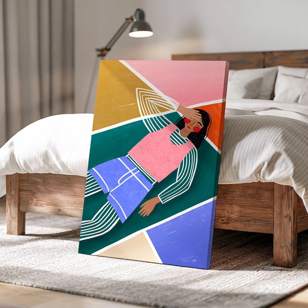 Vibrant Lady Resting