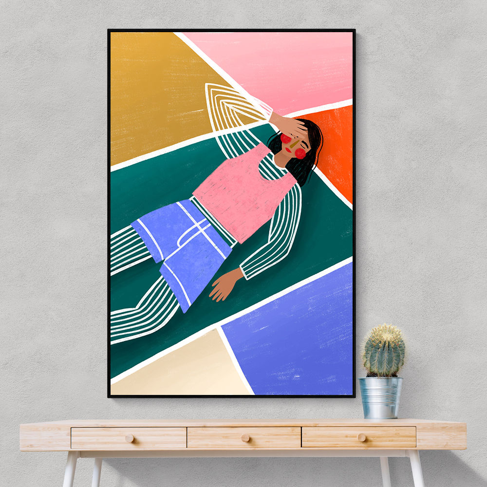 Vibrant Lady Resting