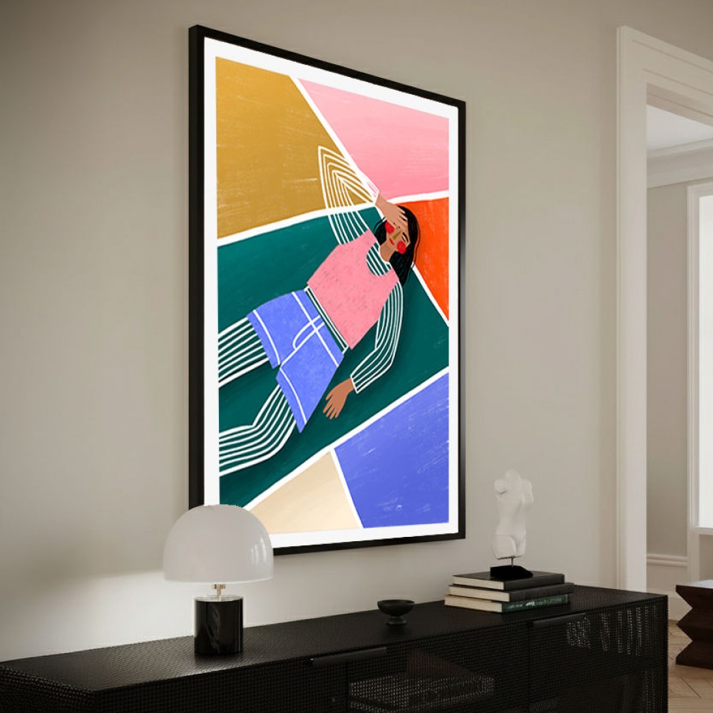 Vibrant Lady Resting