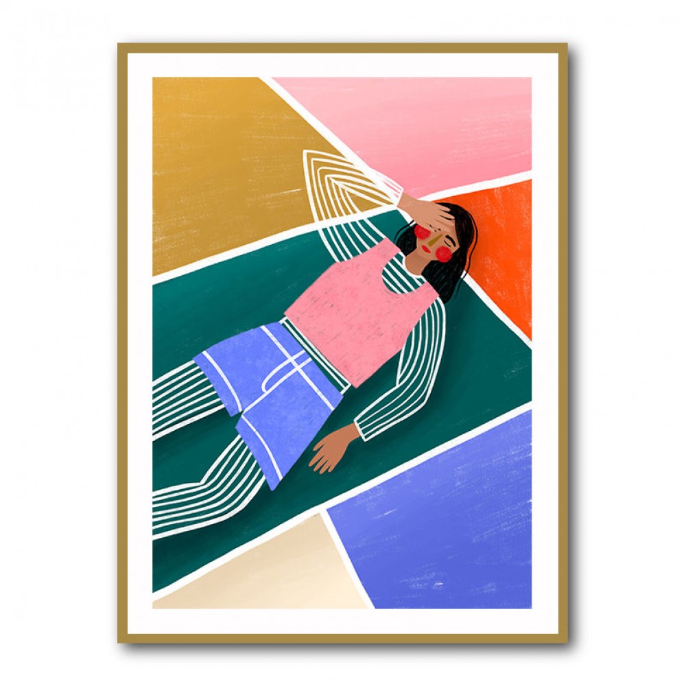 Vibrant Lady Resting