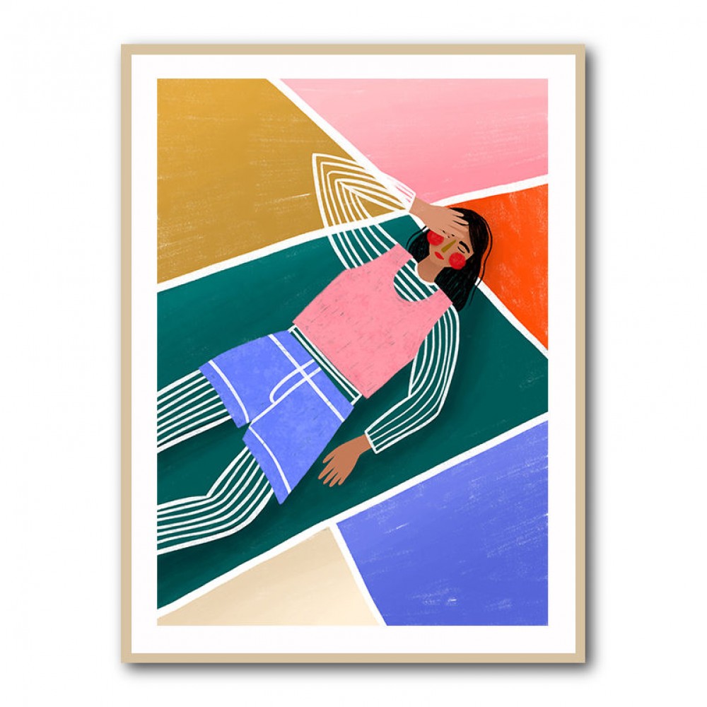 Vibrant Lady Resting