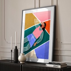 Vibrant Lady Resting
