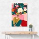 Embracing Couple  In Floral Embrace