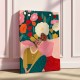 Embracing Couple  In Floral Embrace