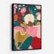 Embracing Couple  In Floral Embrace