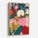 Embracing Couple  In Floral Embrace