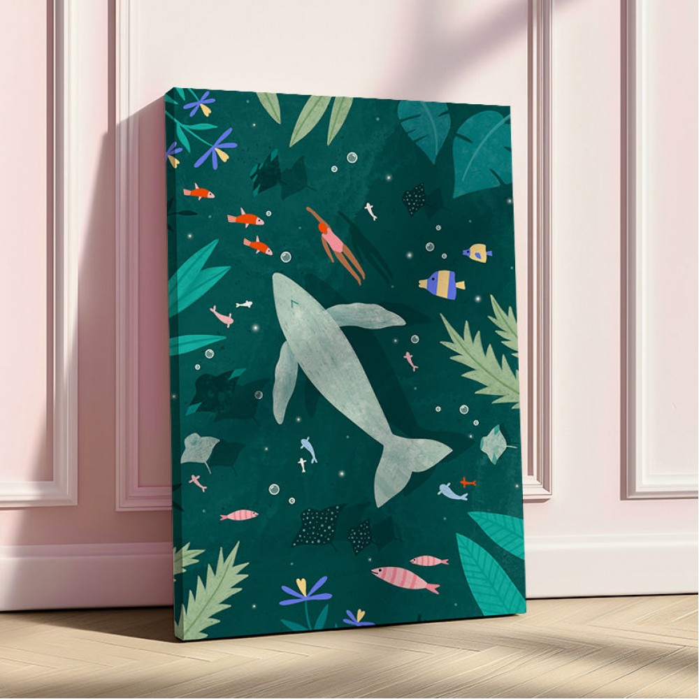 Swimming with a Whale