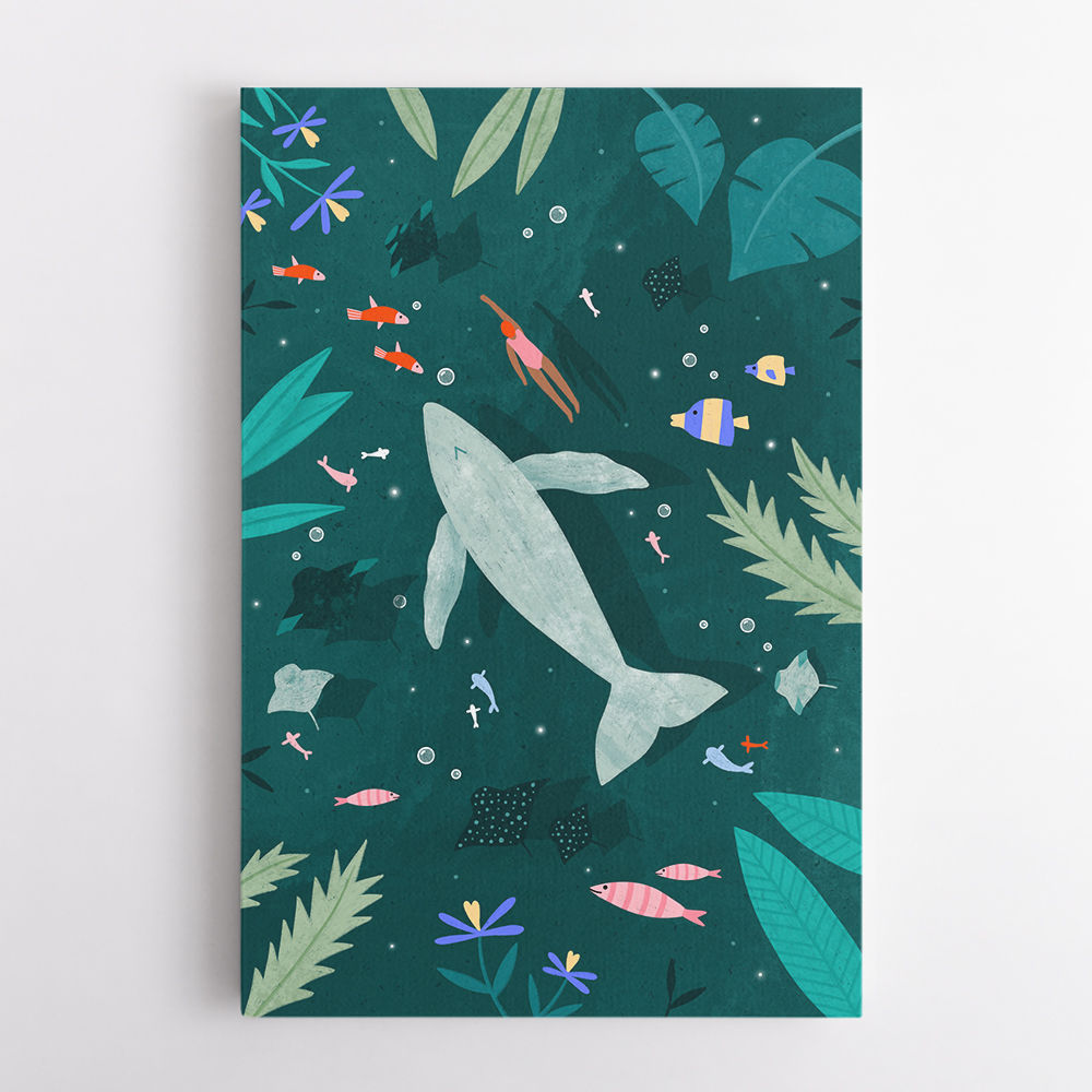 Swimming with a Whale