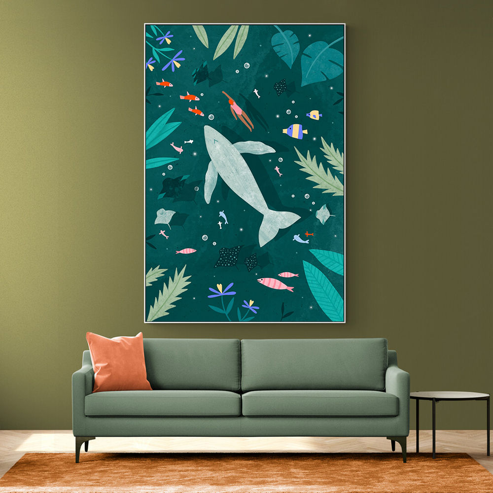 Swimming with a Whale