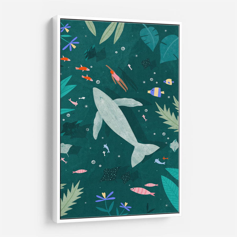 Swimming with a Whale