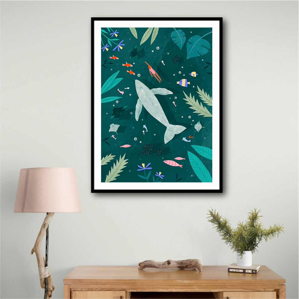 Swimming with a Whale