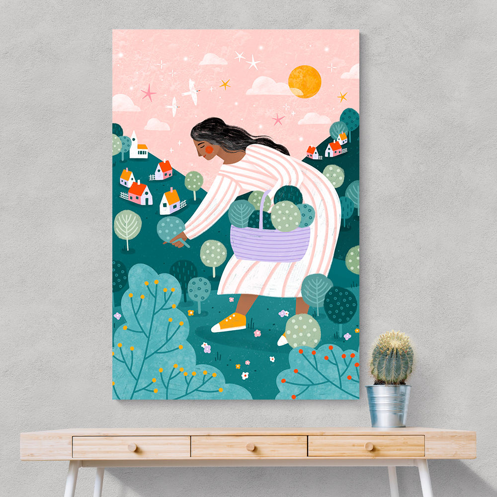 A Woman Tree Picking