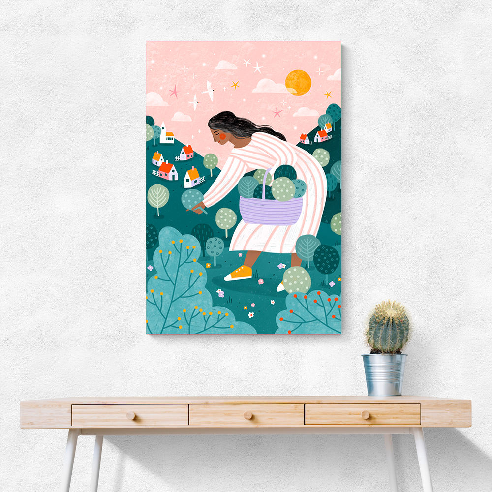 A Woman Tree Picking