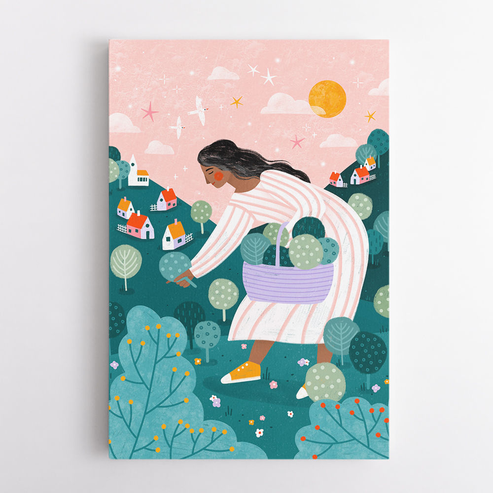 A Woman Tree Picking