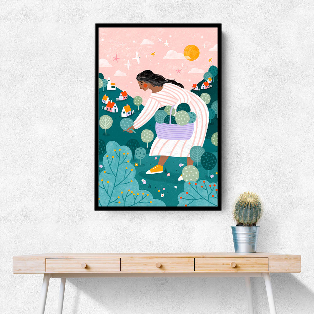 A Woman Tree Picking