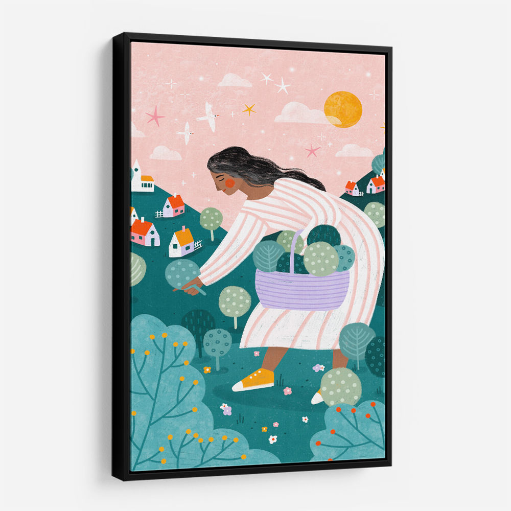 A Woman Tree Picking
