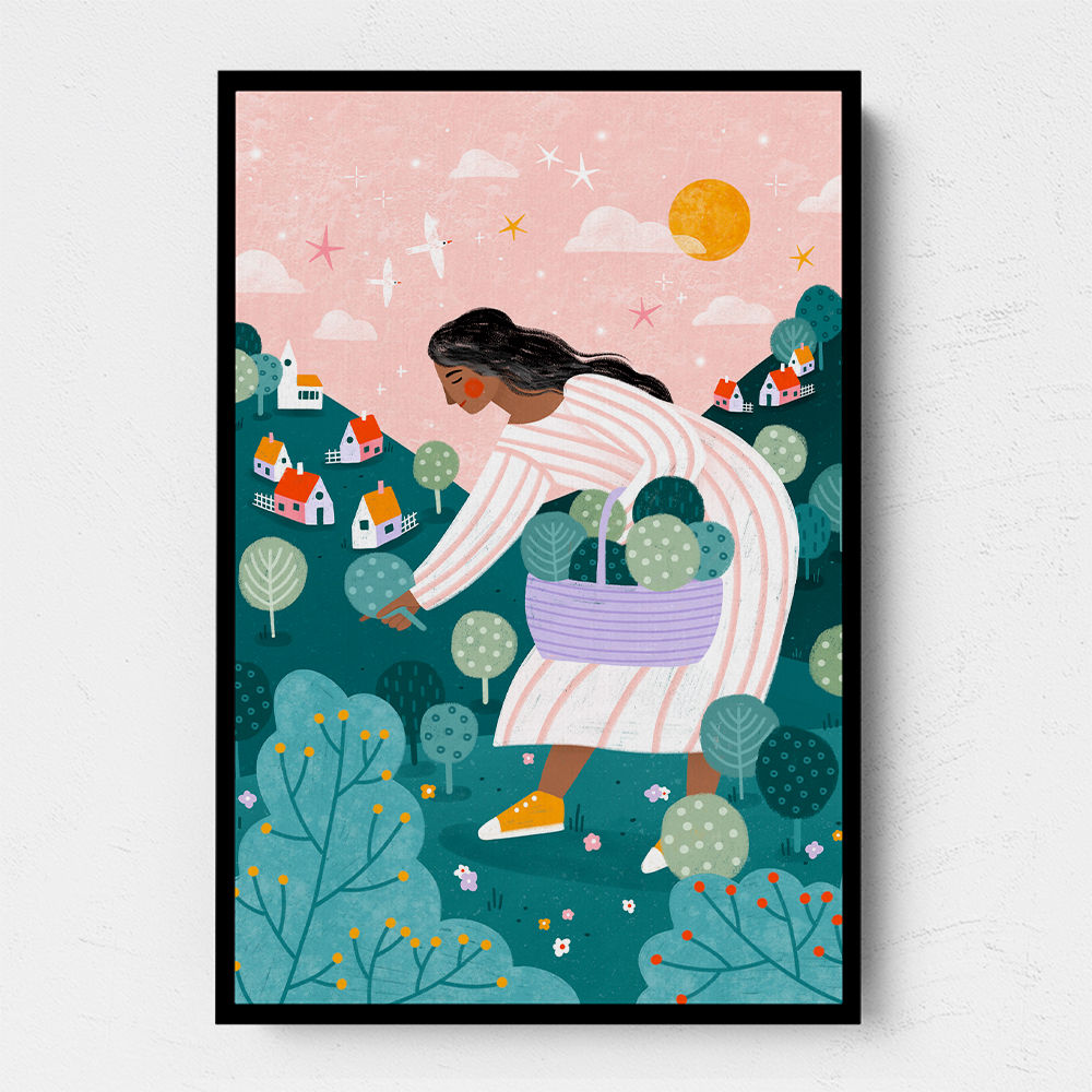 A Woman Tree Picking