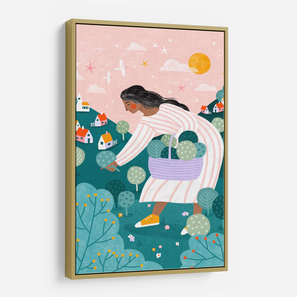 A Woman Tree Picking