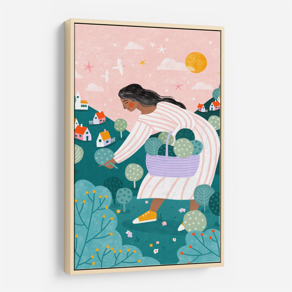 A Woman Tree Picking