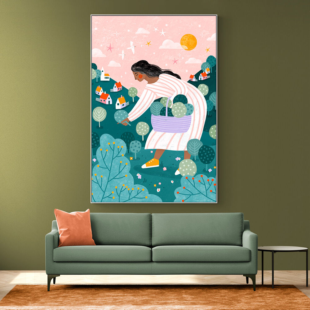 A Woman Tree Picking