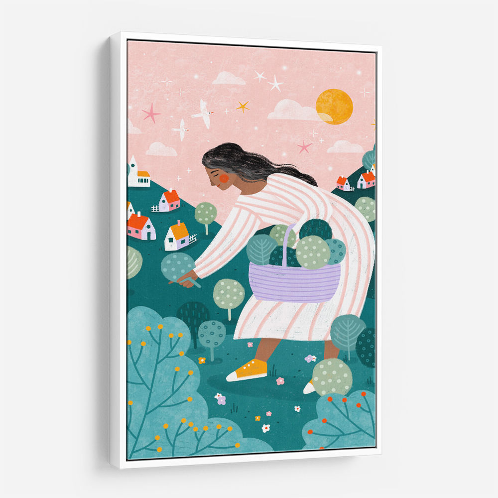 A Woman Tree Picking