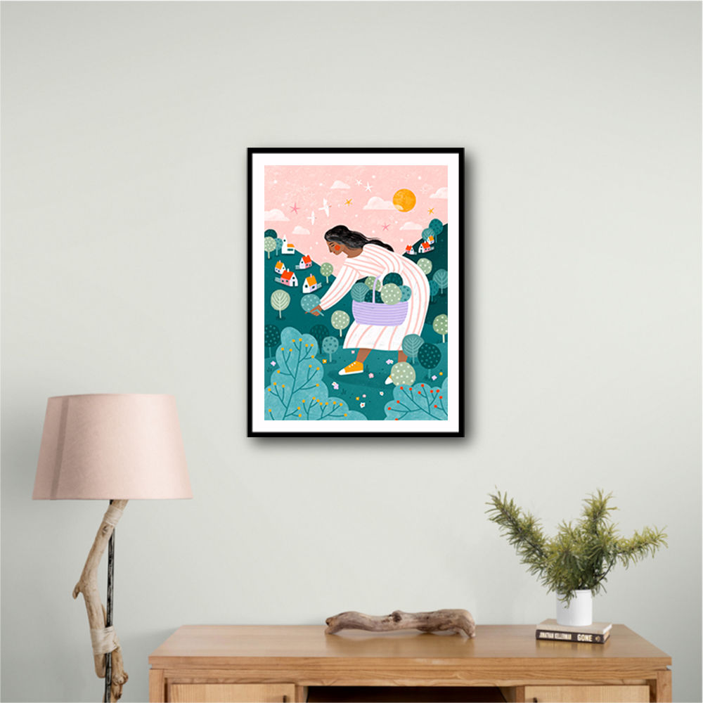 A Woman Tree Picking
