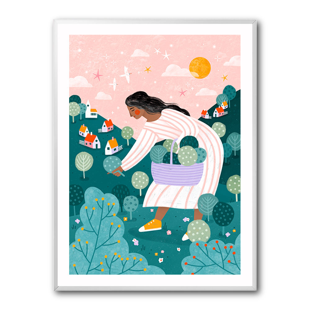 A Woman Tree Picking