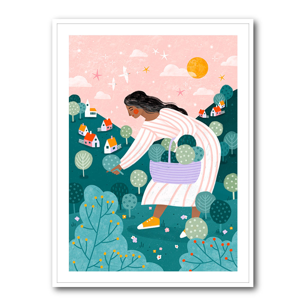 A Woman Tree Picking