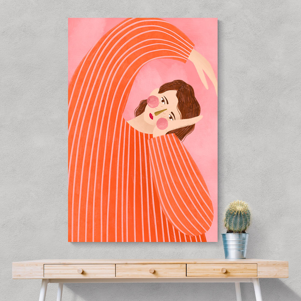 The Woman With the Orange Dress