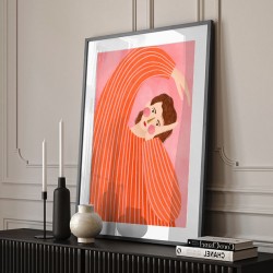 The Woman With the Orange Dress