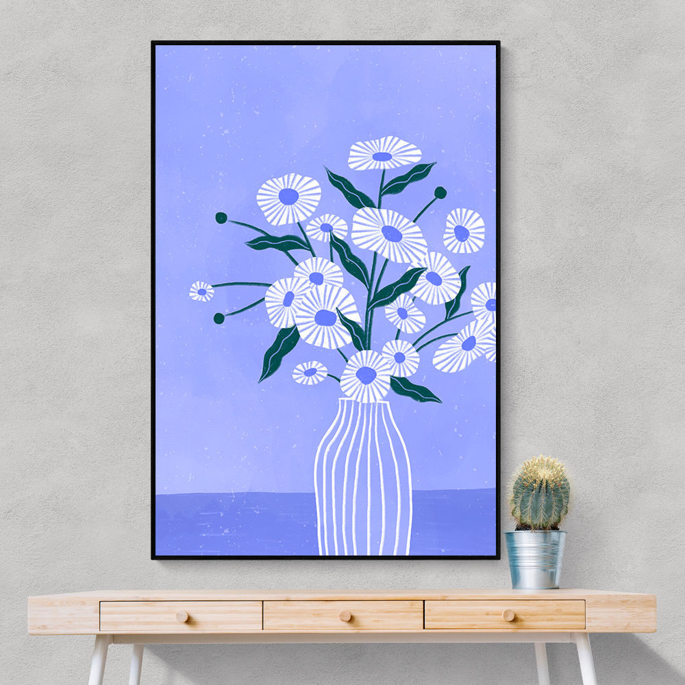 Flowers In Blue