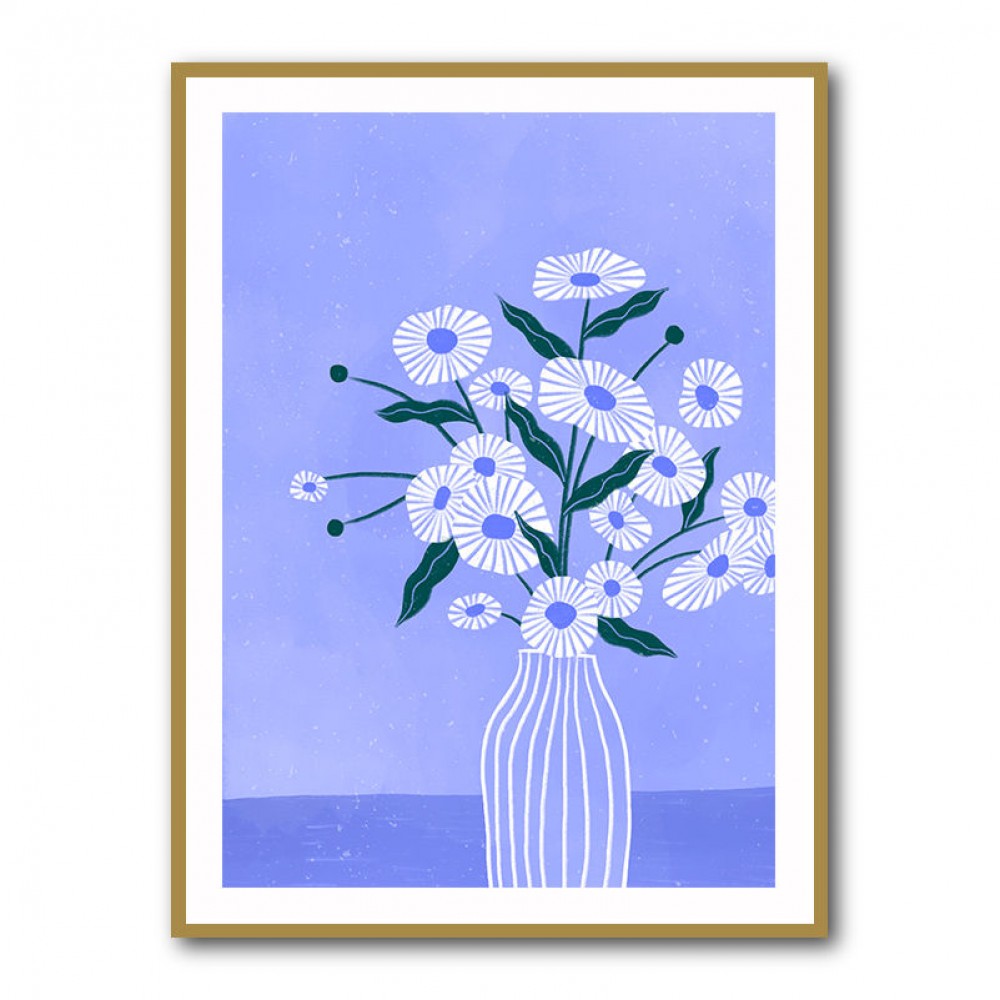 Flowers In Blue