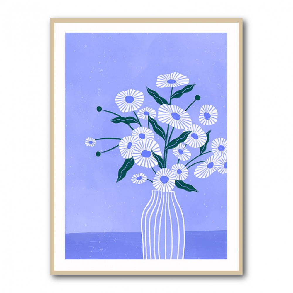 Flowers In Blue