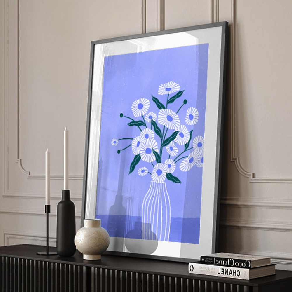Flowers In Blue