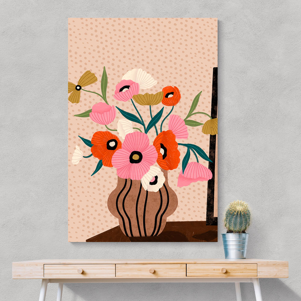 Flowers On Sideboard