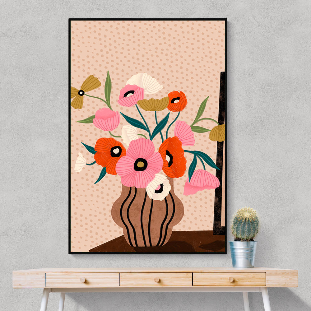 Flowers On Sideboard