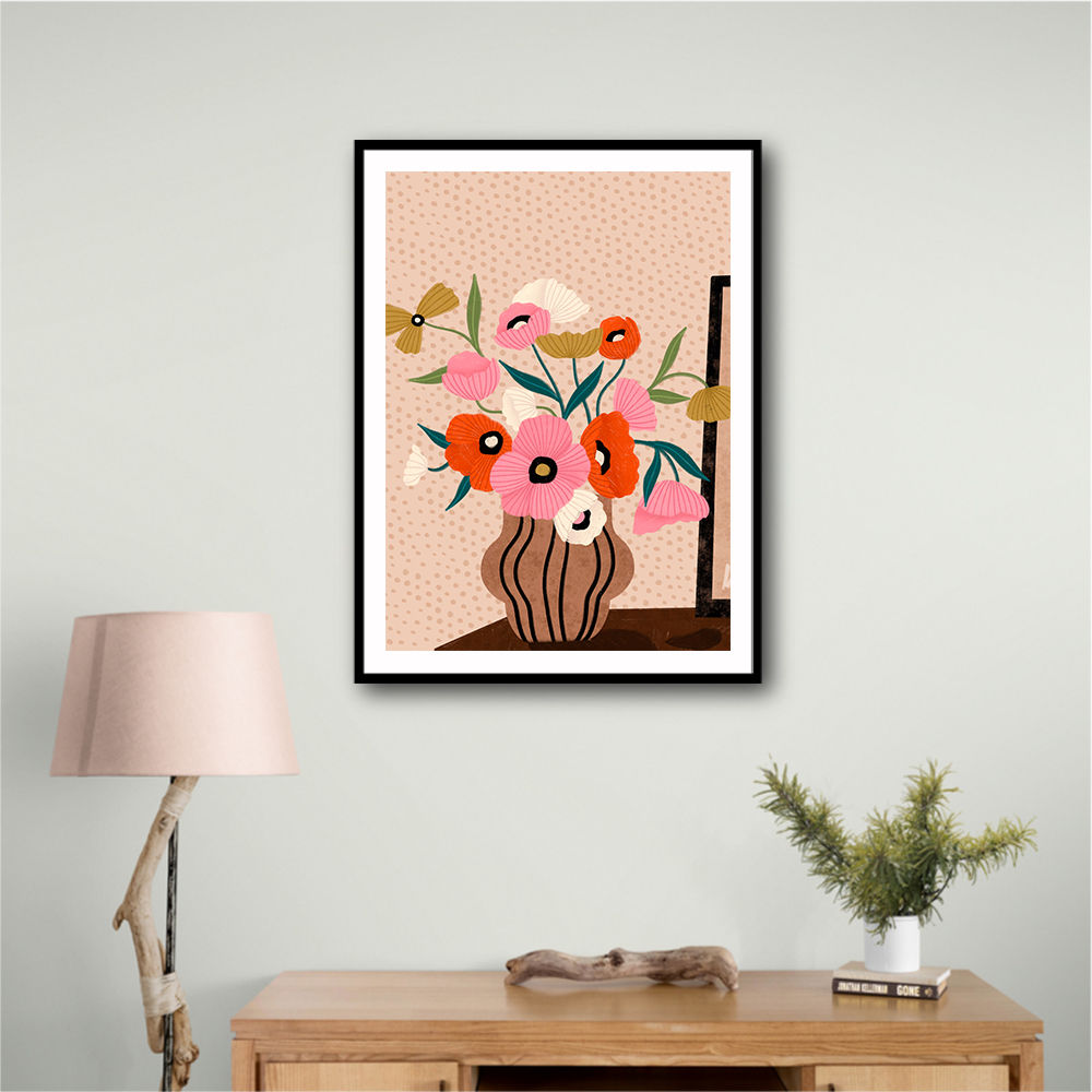 Flowers On Sideboard