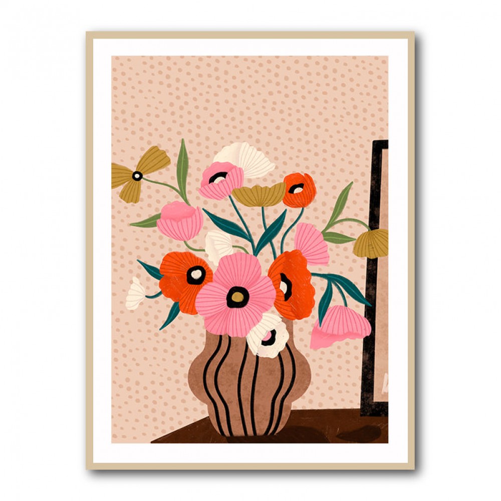 Flowers On Sideboard