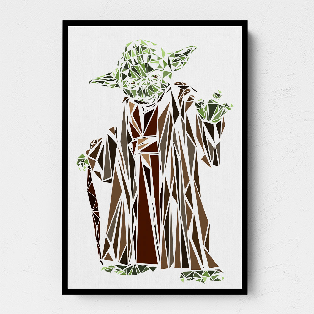 Yoda Abstract Wall Art