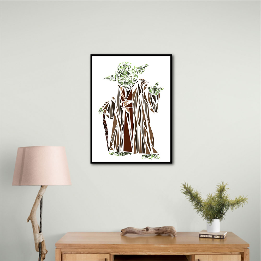 Yoda Abstract Wall Art