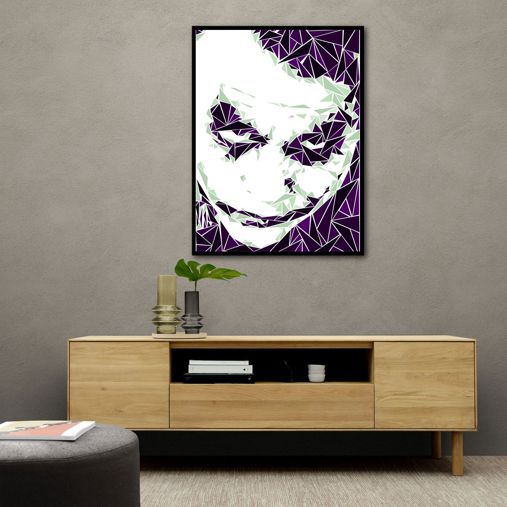 Joker and Violet art print for sale